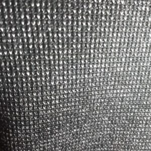 Jersey knit med sølvtråder, svart
